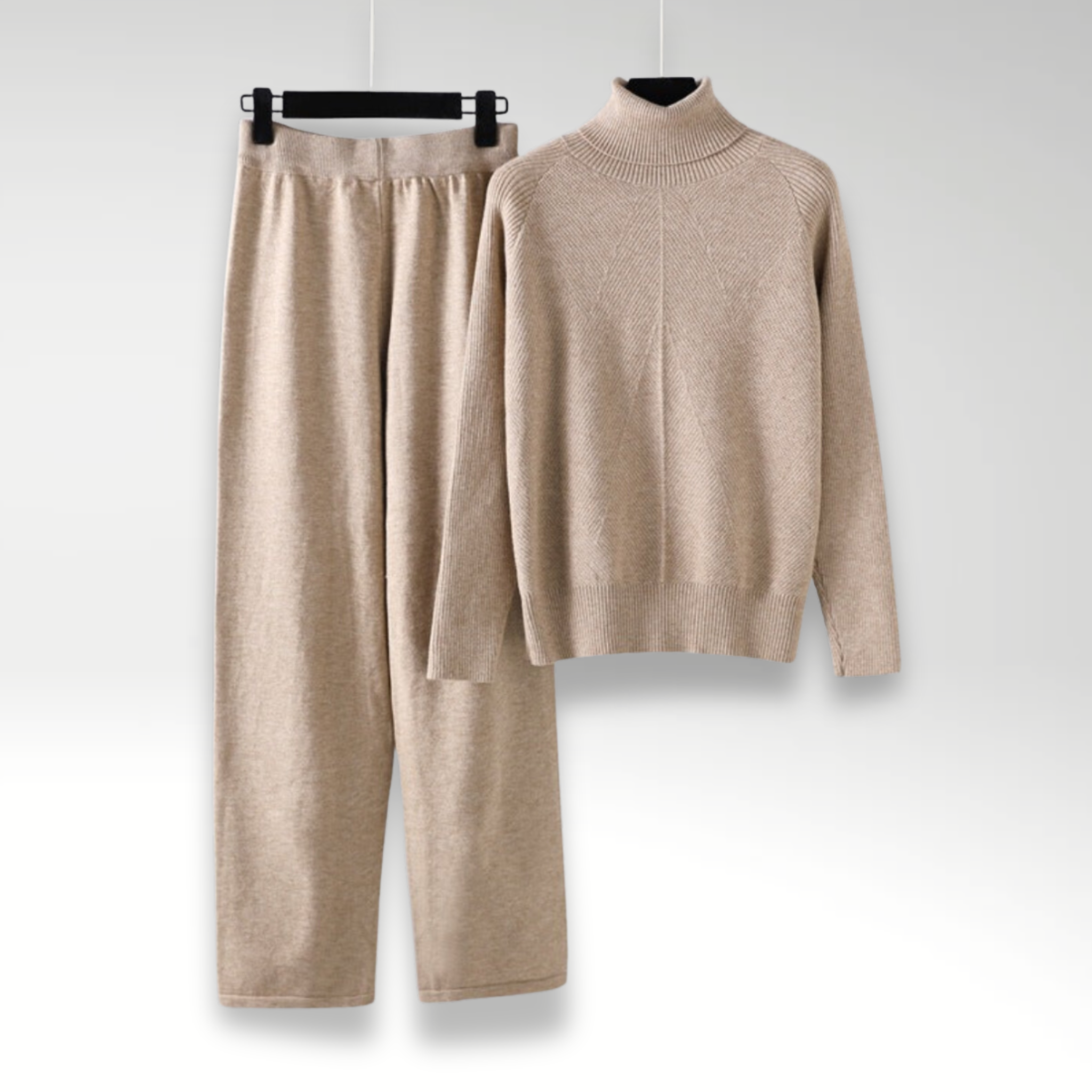 G&S Milano™ | Completo due pezzi Lounge in maglia a treccia