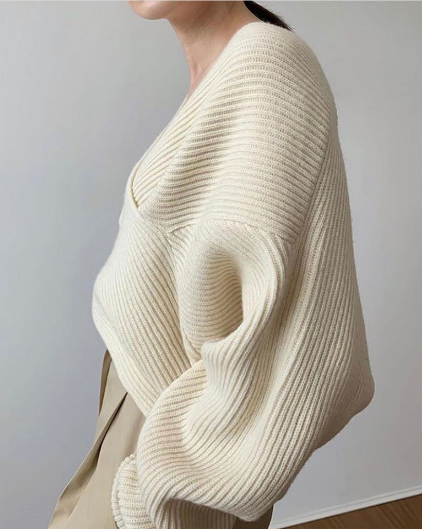 G&S Milano™ | Pull in maglia incrociata chic