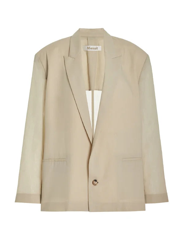 G&S Milano™ | Blazer Overdimensionato in Mistura di Lino