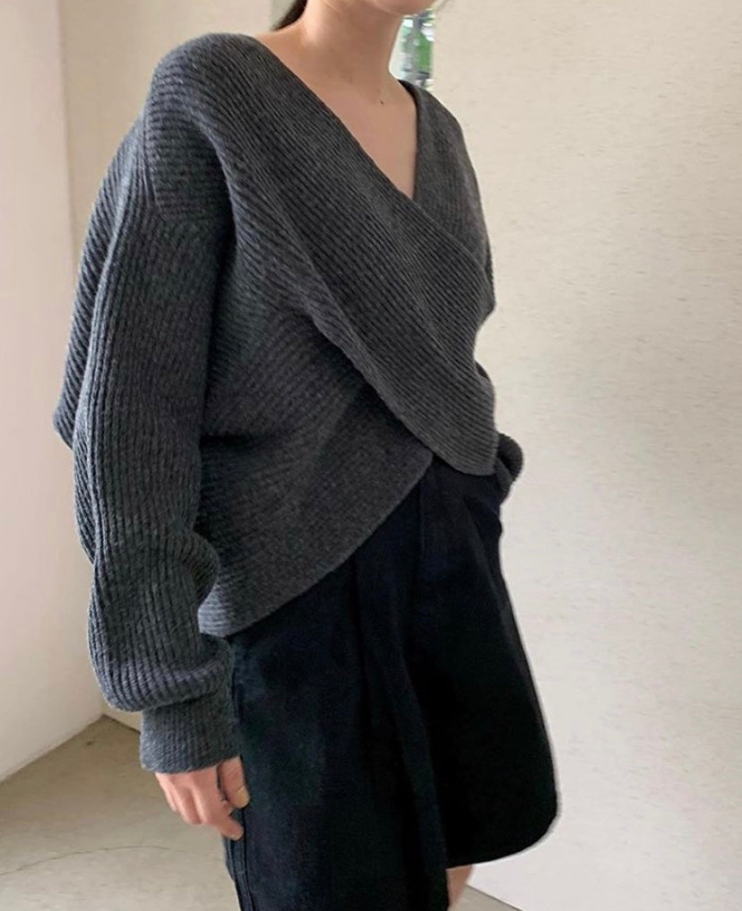 G&S Milano™ | Pull in maglia incrociata chic