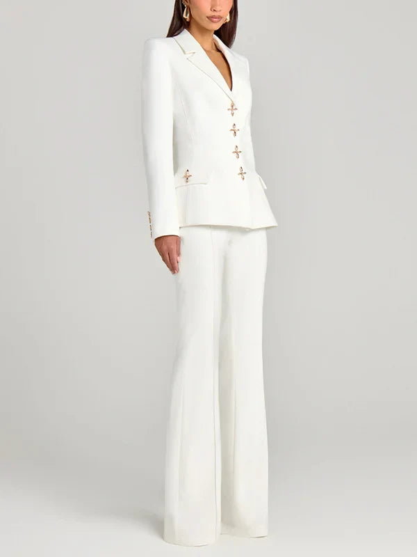 G&S Milano™ | Blazer bianco a un bottone