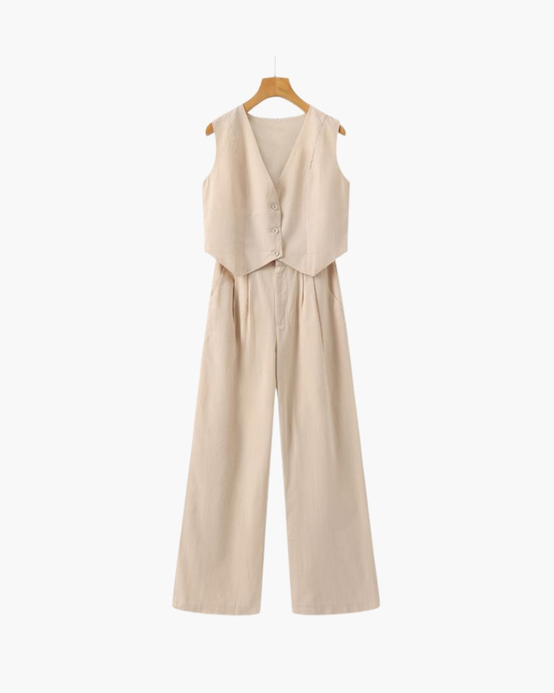G&S Milano™ | Classy Lady - Completo due pezzi in lino