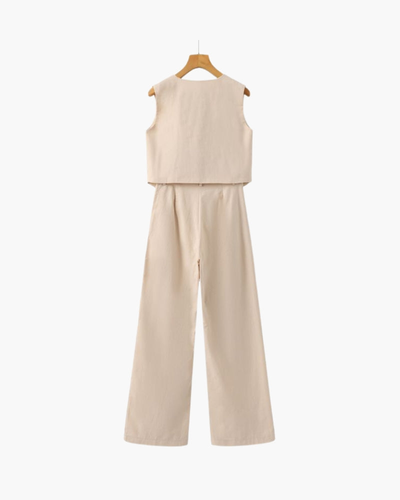 G&S Milano™ | Classy Lady - Completo due pezzi in lino