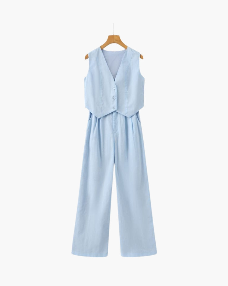 G&S Milano™ | Classy Lady - Completo due pezzi in lino