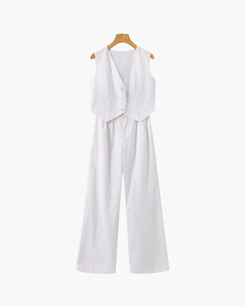 G&S Milano™ | Classy Lady - Completo due pezzi in lino