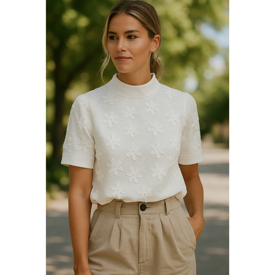 G&S Milano™ | Con collo alto semplice ricamato