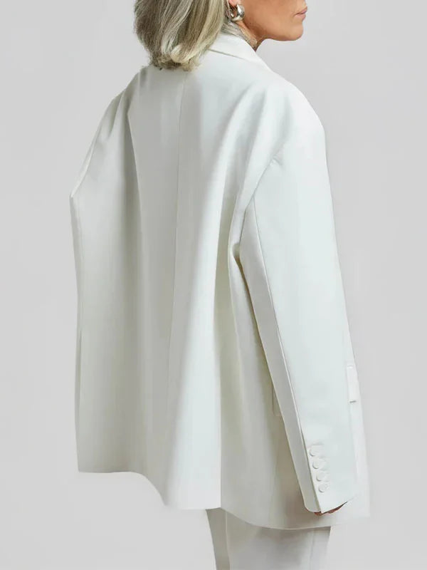 G&S Milano™ | Blazer Oversized Clean-Line Bianco