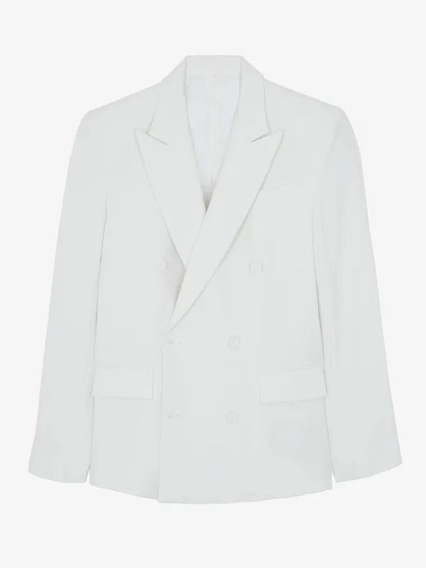 G&S Milano™ | Blazer Bianco Oversize Doppiopetto