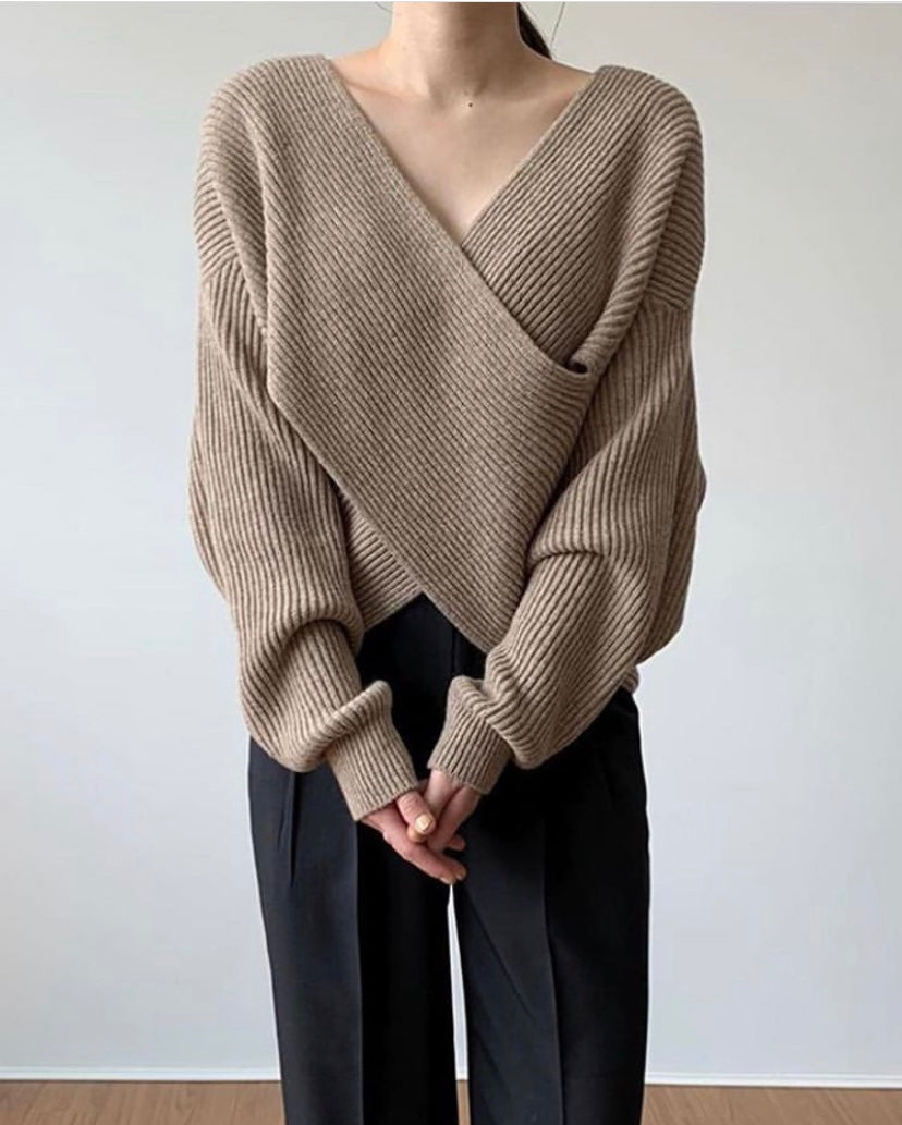 G&S Milano™ | Pull in maglia incrociata chic