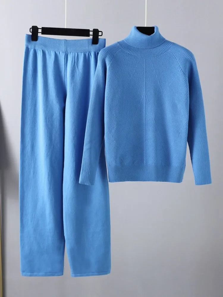 G&S Milano™ | Completo due pezzi Lounge in maglia a treccia