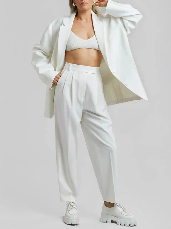 G&S Milano™ | Blazer Oversized Clean-Line Bianco