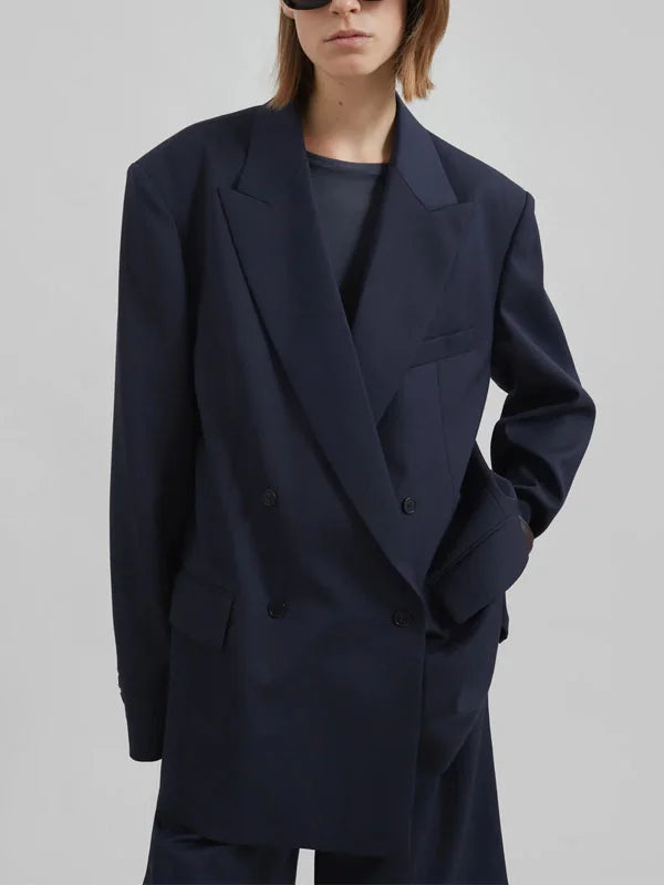 G&S Milano™ | Blazer Doppiopetto Blu Navy