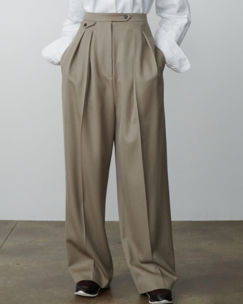 G&S Milano™ | Pantalone oversize in lana