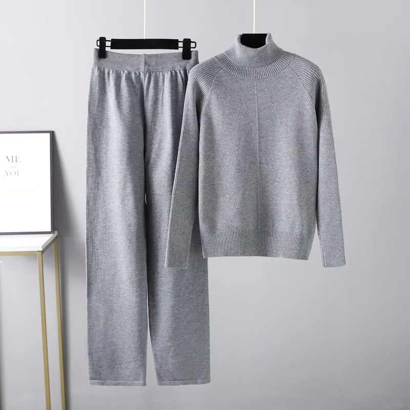 G&S Milano™ | Completo due pezzi Lounge in maglia a treccia