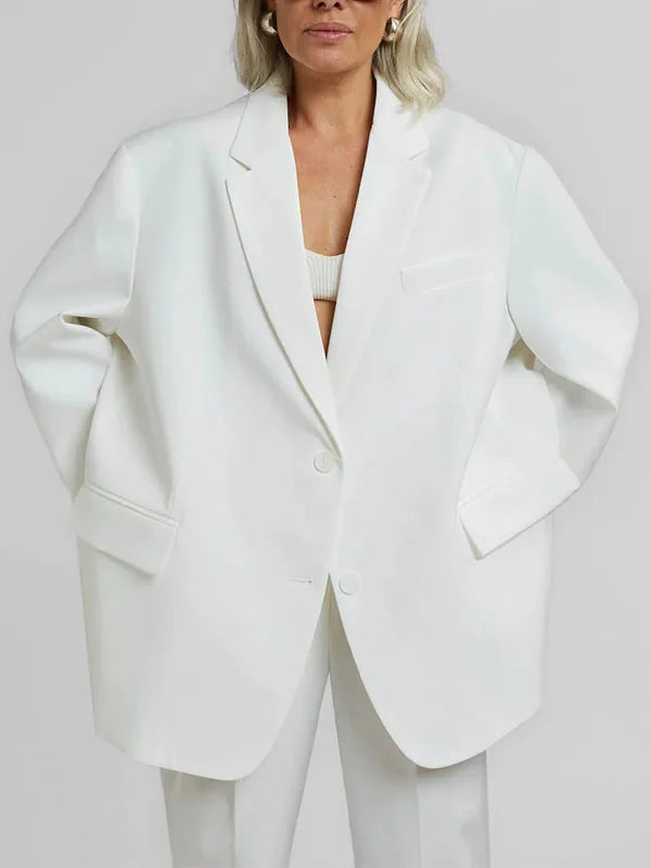 G&S Milano™ | Blazer Oversized Clean-Line Bianco