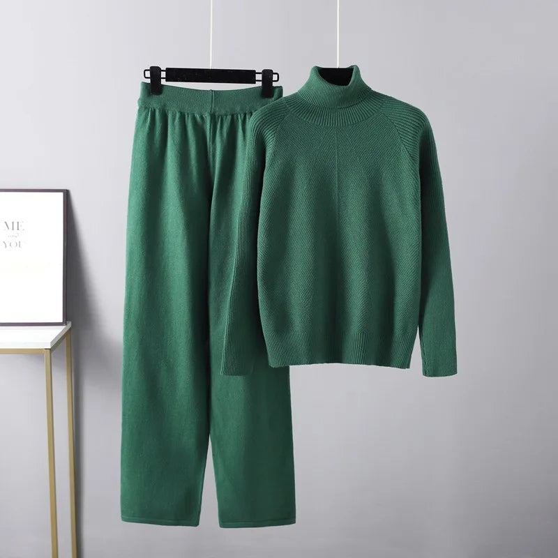 G&S Milano™ | Completo due pezzi Lounge in maglia a treccia